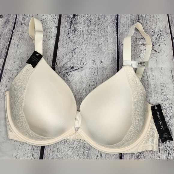 Ambrielle Plunge 36DD Full Figure, push up, Padded, underwire bra, NWT - Picture 3 of 15